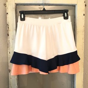 Tail Women's White, Navy, and Peach Skort